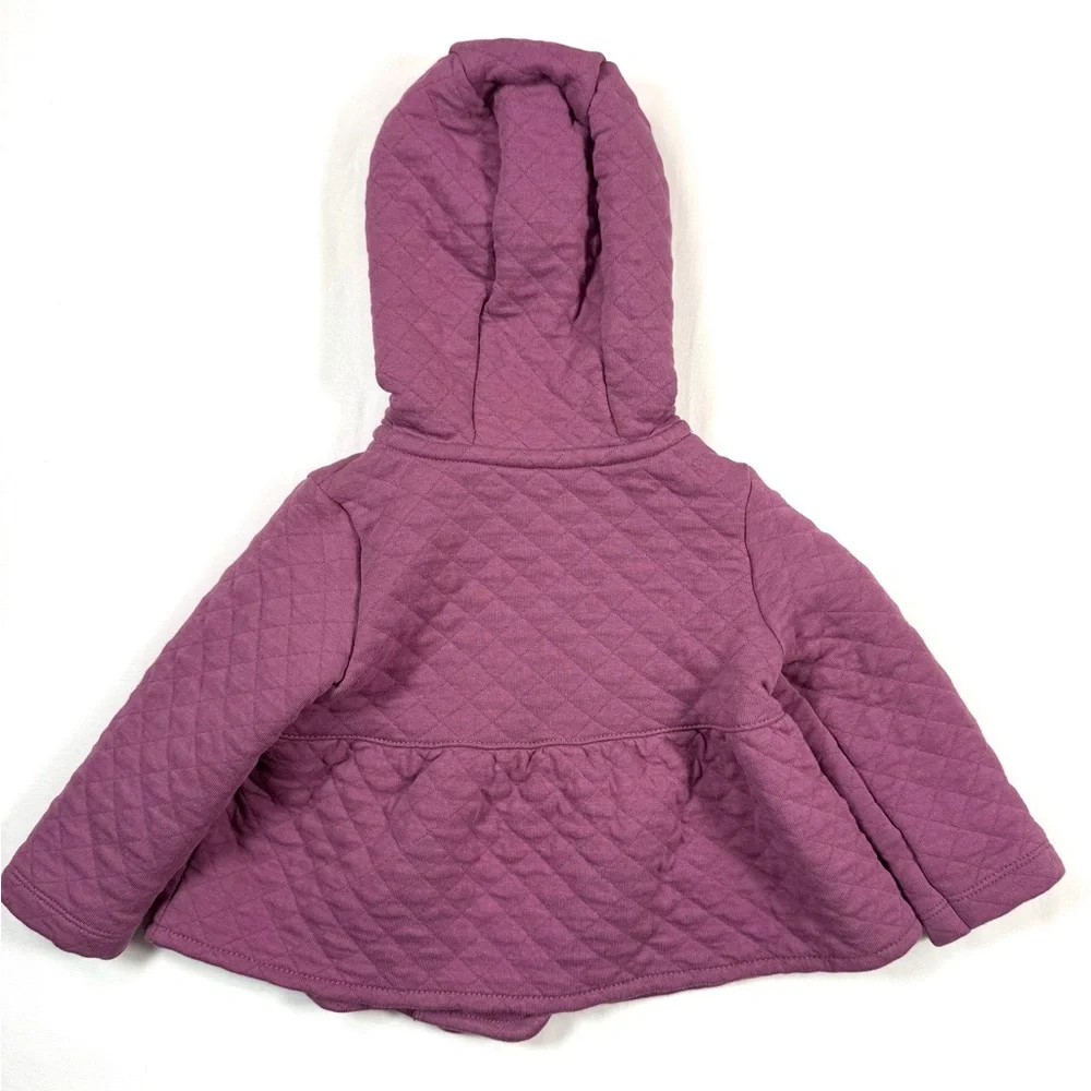CARTER’S Baby‎ Girls Quilted Hooded Coat Jacket 12 Months Cozy Warm